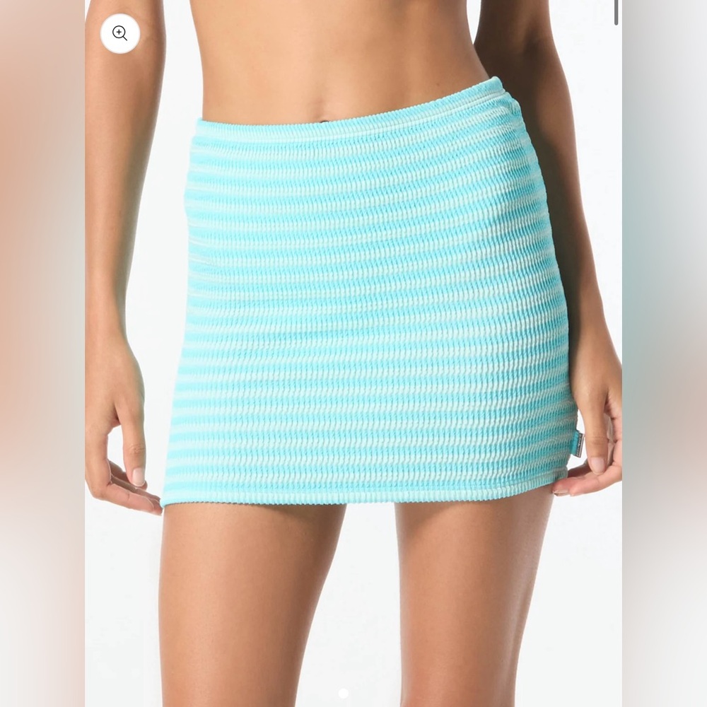 MICHAEL Michael Kors Pull On Skirt Cover Up - Monotone Textured Size M MM56194